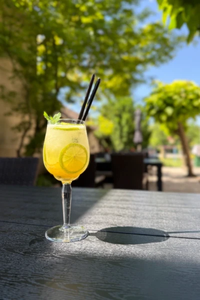 restauracia vidlicka terasa osviezujuci drink